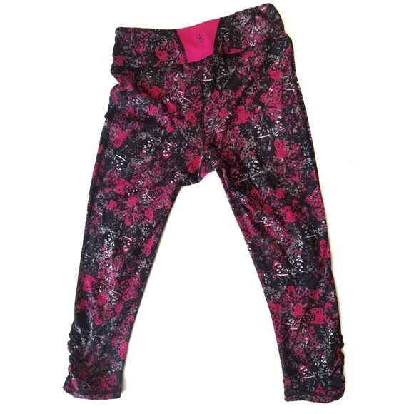 Gaiam | Splatter Print Crop Length Leggings Hidden Pocket - Picture 2 of 6